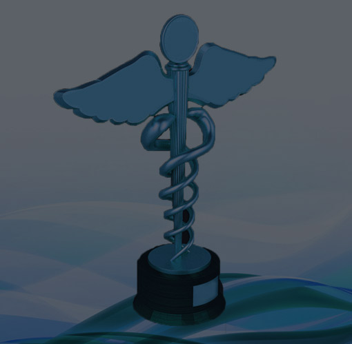 Medical award trophy